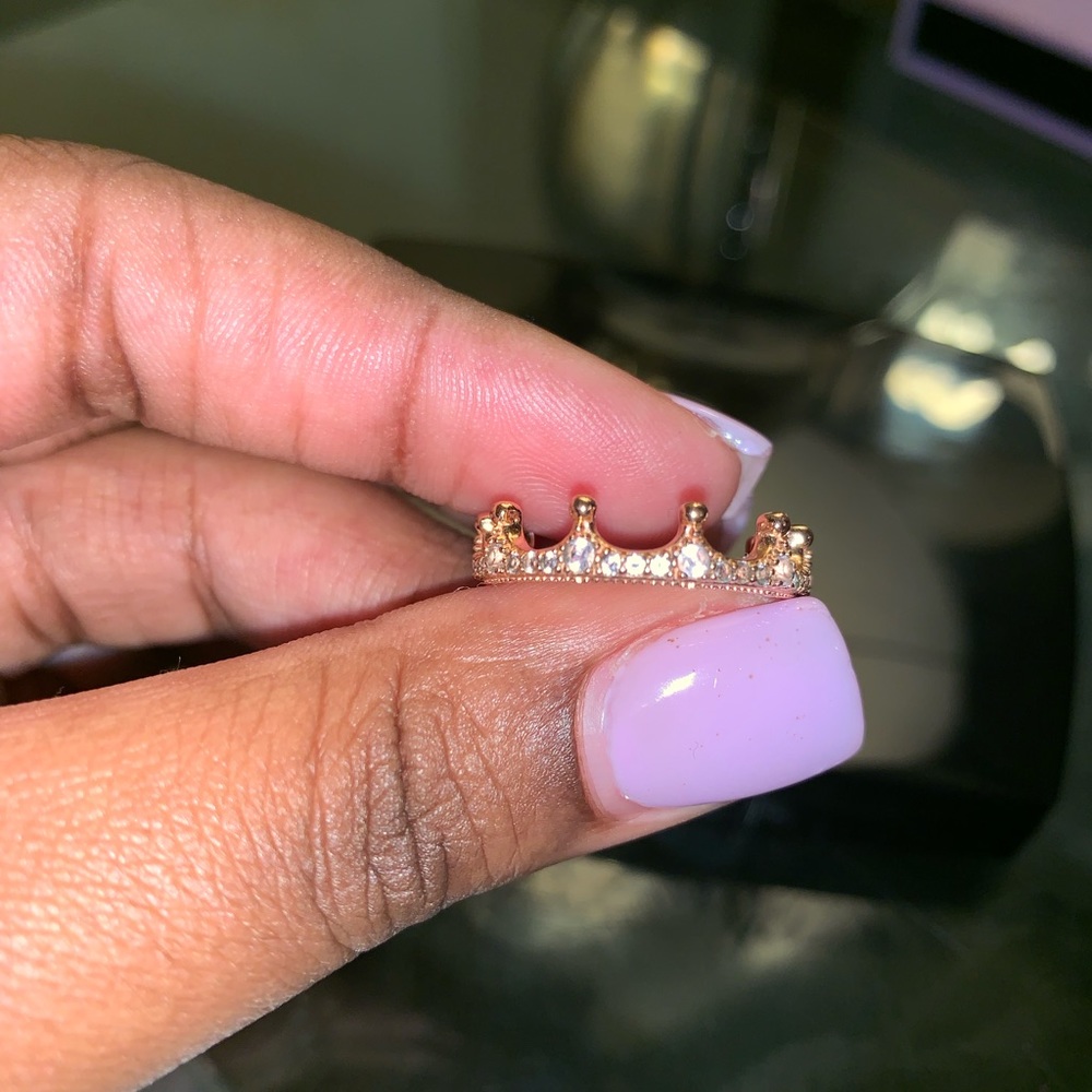 Pandora Pink Enchanted Crown Ring Rose Gold
